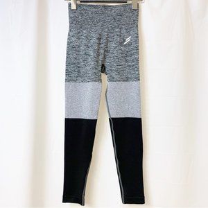 Do You Even Trinity Seamless Leggings Black Grey XS